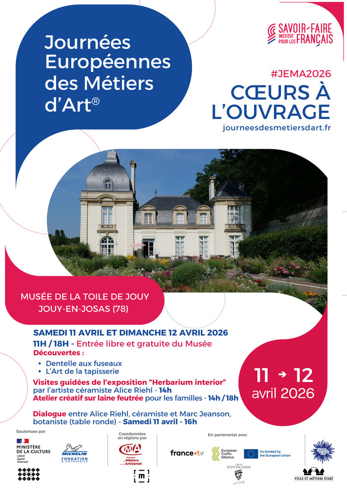 Journées Européennes des Métiers d&rsquo;Art Musée de la Toile de Jouy Jouy-en-Josas