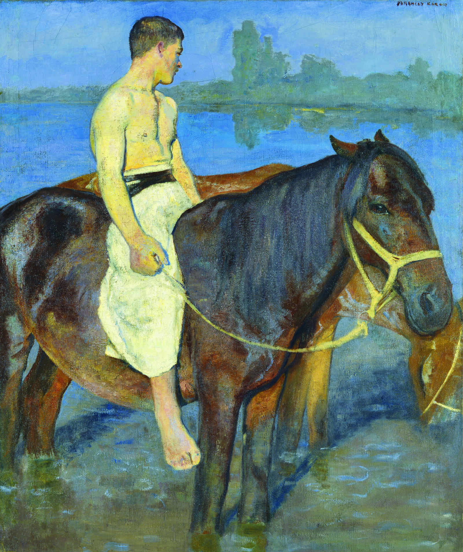 Károly Ferenczy, Chevaux dans l’eau