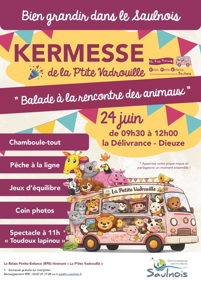 Kermesse de la P'tite Vadrouille !!! Salle La Délivrance Dieuze
