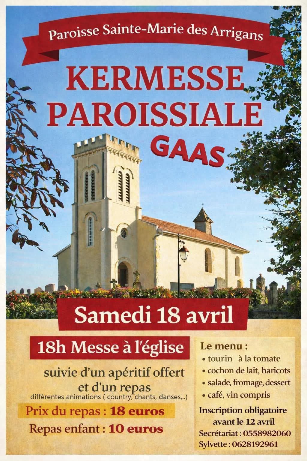 Kermesse Paroissale  Gaas