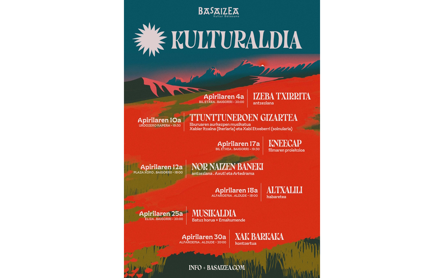 Kulturaldia. Alf&rsquo;harro Kuir gaualdia-concerts  Aldudes