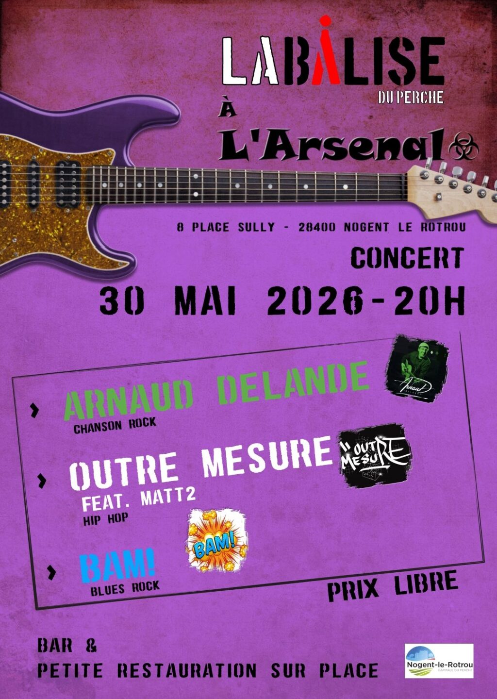La Balise à l'Arsenal 8 Place Sully Nogent-le-Rotrou 2026-05-30