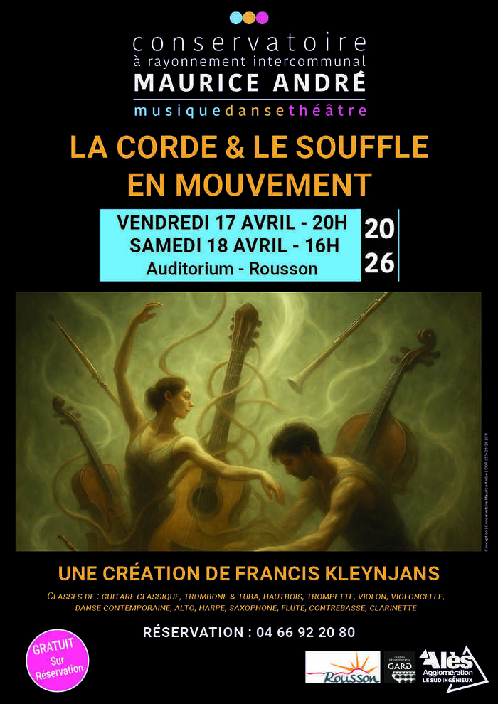 LA CORDE & LE SOUFFLE EN MOUVEMENT, Auditorium de Rousson, Rousson