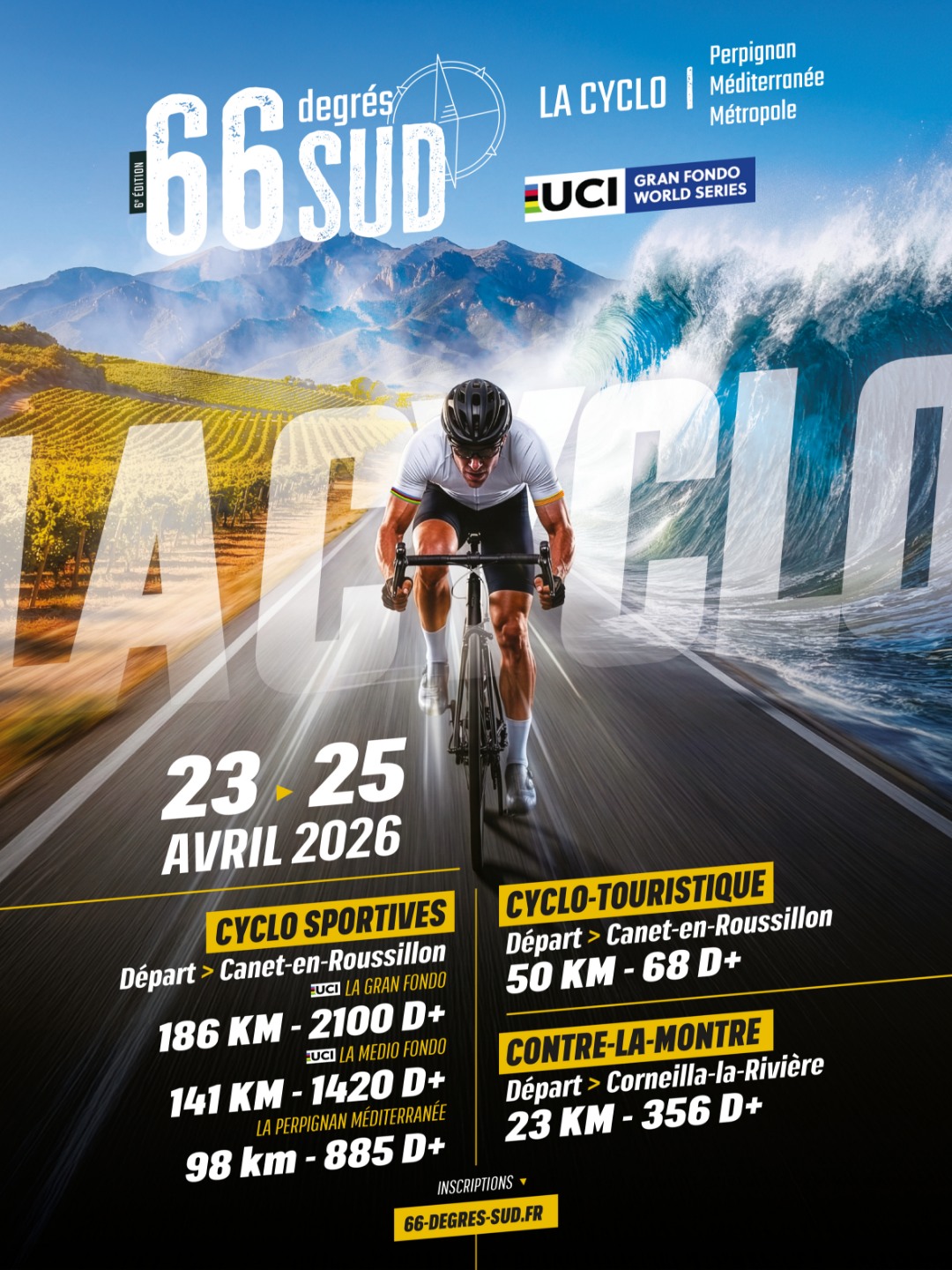 LA CYCLO 66 DEGRÈS SUD Promenade de la Côte Vermeille Canet-en-Roussillon 2026-04-23