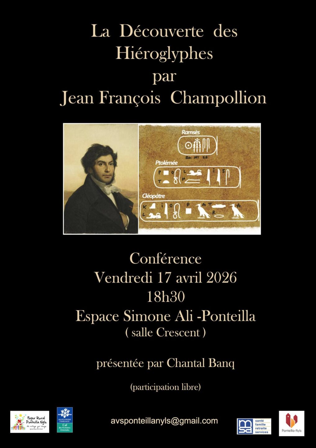 LA DÉCOUVERTE DES HIÉROGLYPHES  Ponteilla