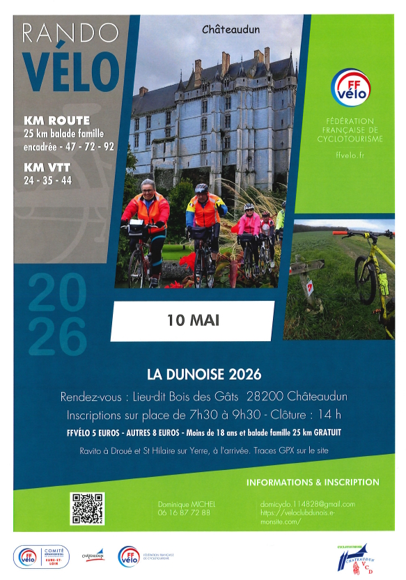 La Dunoise 2026 Lieu-dit Bois des Gâts Châteaudun 2026-05-10