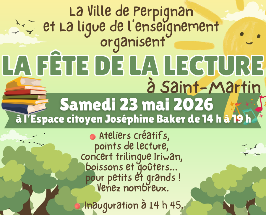 LA FÊTE DE LA LECTURE Espace Citoyen Joséphine Baker Perpignan