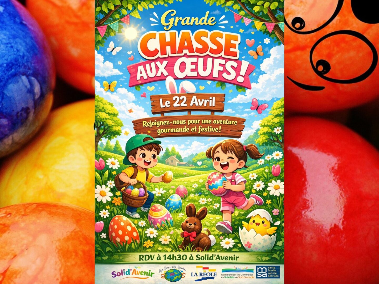 La grande chasse aux oeufs Solid&rsquo;Avenir La Réole