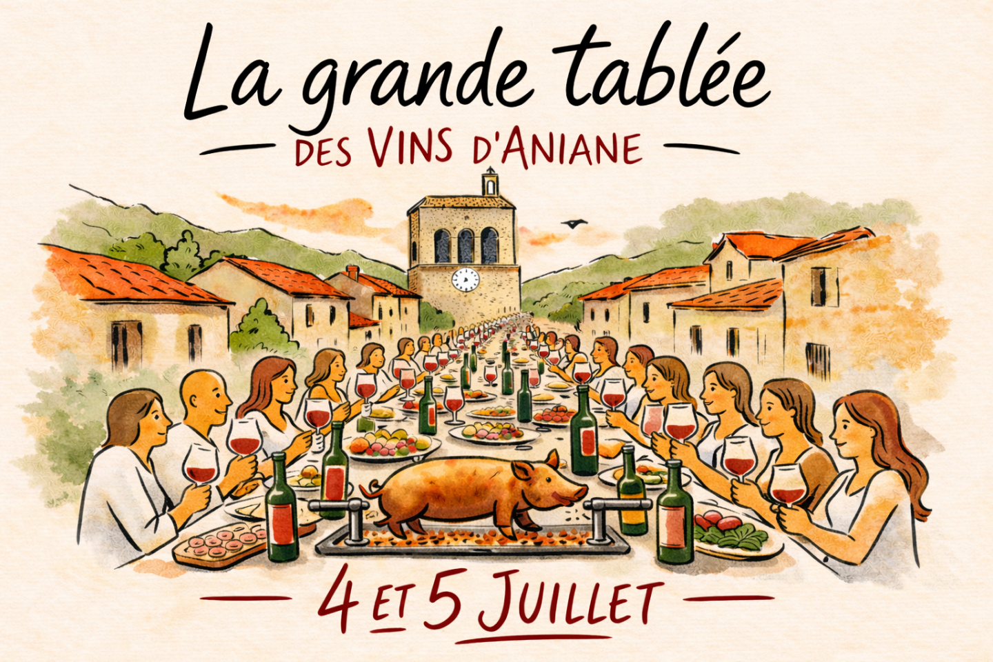 LA GRANDE TABLÉE D'ANIANE Aniane 2026-07-04