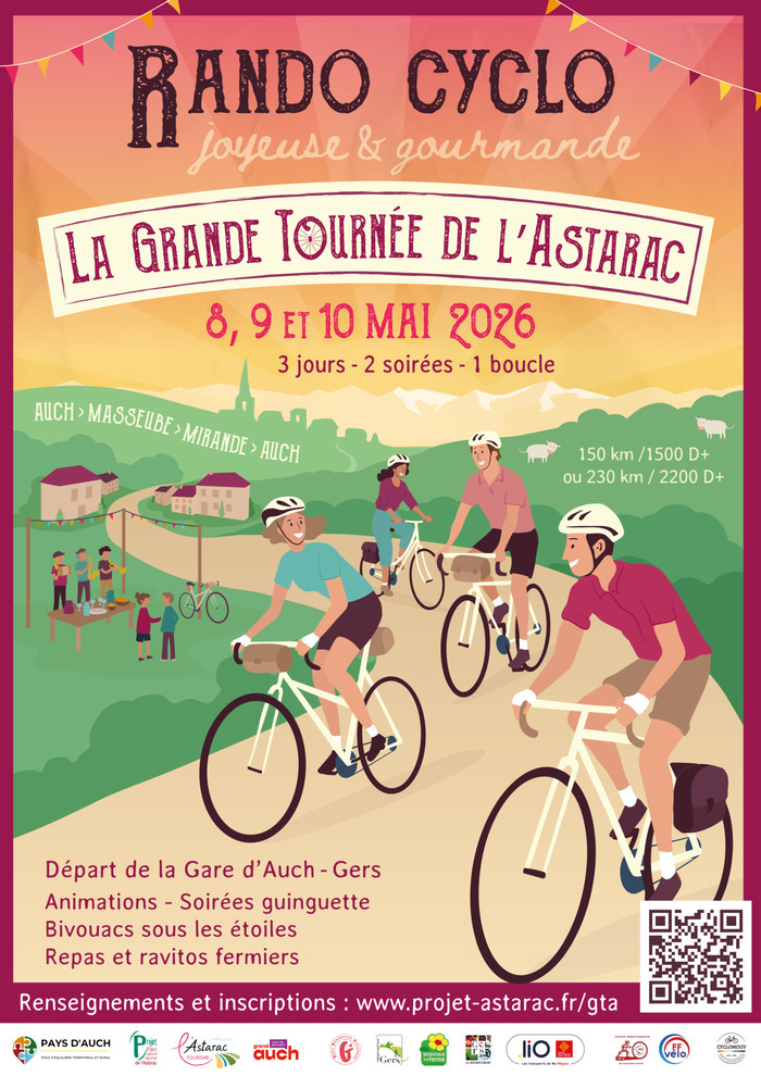 La Grande Tournée de l&rsquo;Astarac à vélo, Départ/ Gare d&rsquo;Auch, Auch