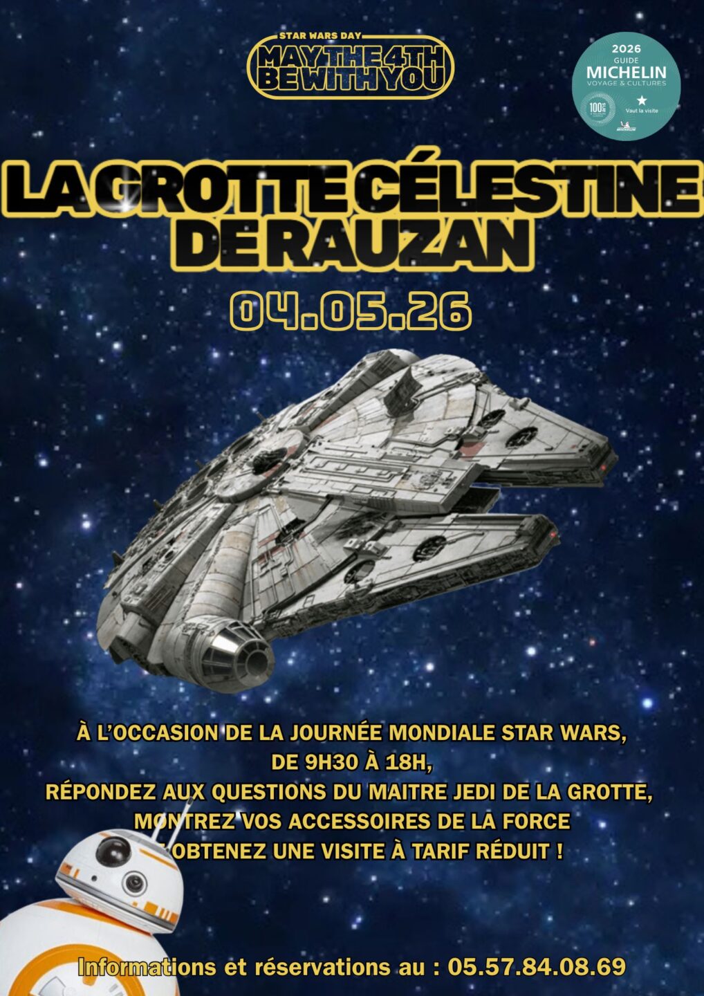 La Grotte Célestine célèbre la journée mondiale Star Wars  Rauzan