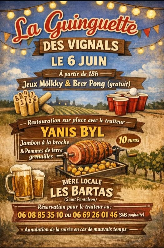 La Guinguette des Vignals  Lendou-en-Quercy