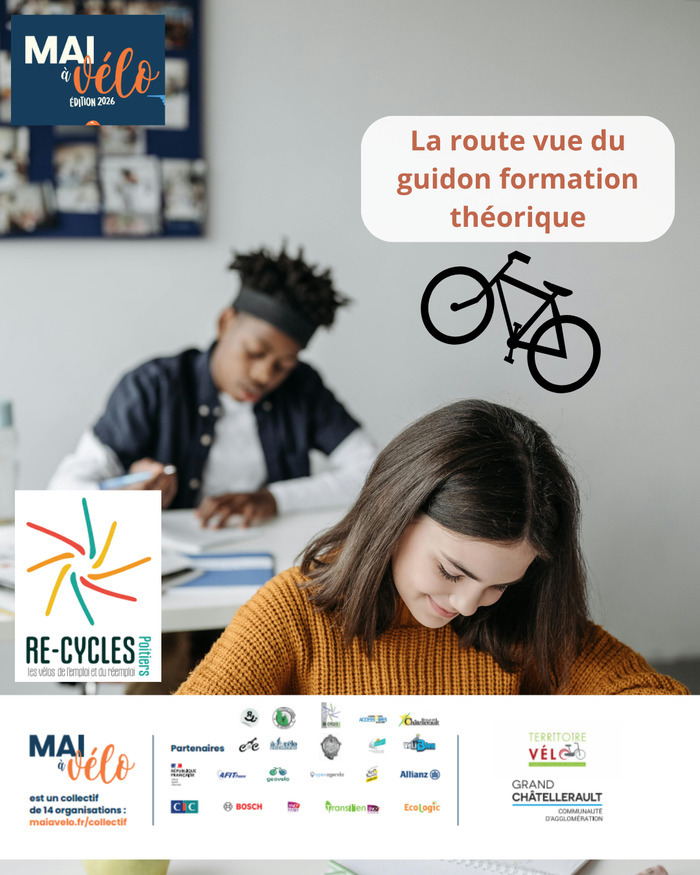 La route vue du guidon formation théorique 4 rue Aimé Rasseteau Châtellerault Châtellerault 2026-05-29
