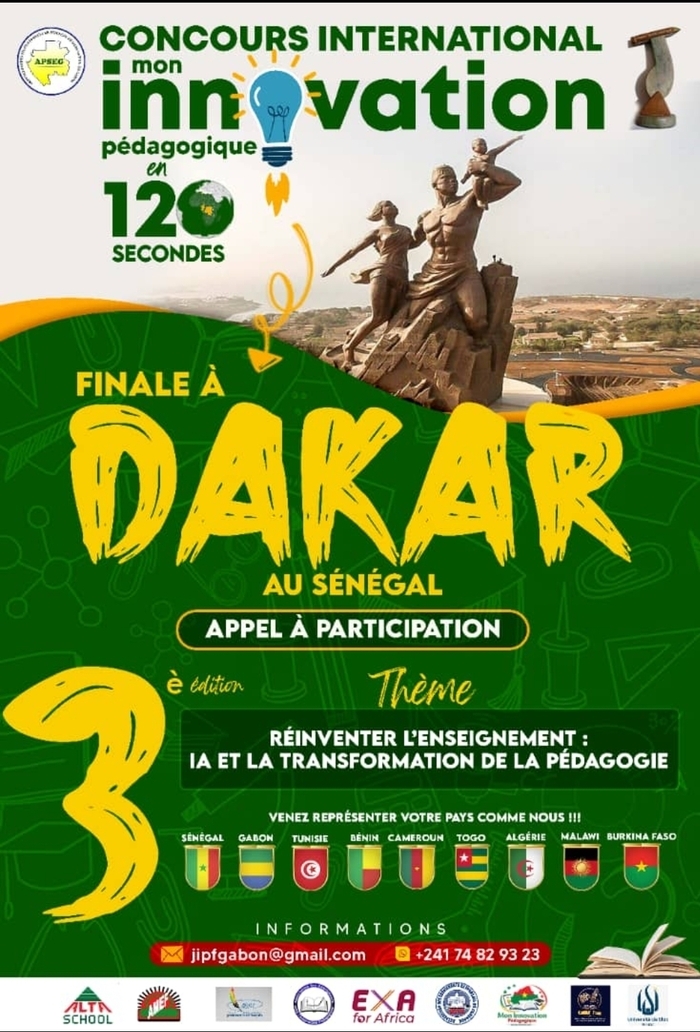 Lancement de la 3e édition du Concours international "Mon innovation pédagogique en 120 secondes" Libreville Akanda