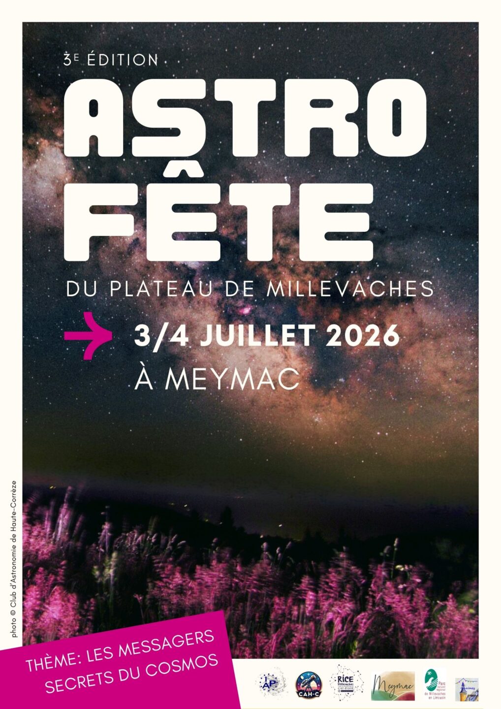 L'Astrofête du Plateau de Millevaches à Meymac 13 Boulevard du Pré-Soubise Meymac 2026-07-03