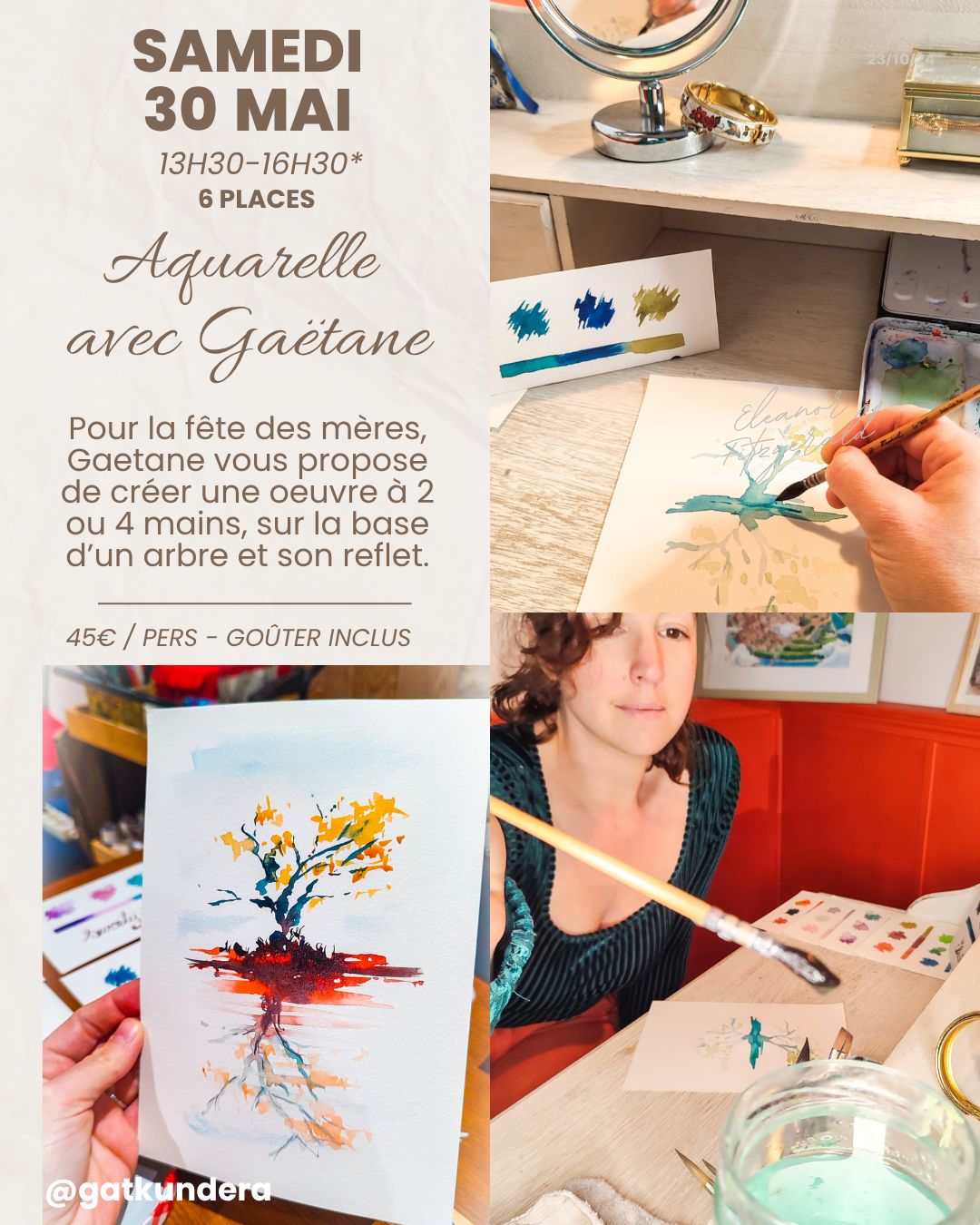 L'atelier aquarelle de Gat Kundera 29 Rue de Vaire Nancray 2026-05-30
