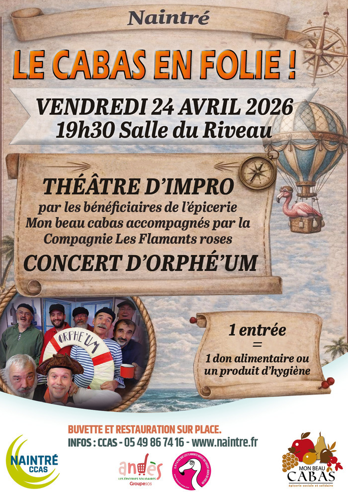 Le Cabas en folie ! salle des fêtes Robert Sauvion Naintré