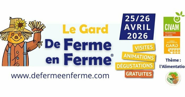 Le Gard de fermes en fermes, Plusieurs lieux département – CIVAM Gard – Sommières (30), Sommières