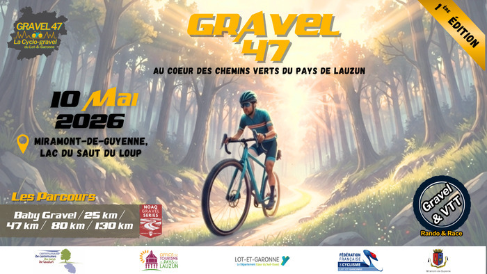 Le Gravel 47, la cyclo-gravel du Lot-&-Garonne, Lac du Saut du Loup, Miramont-de-Guyenne