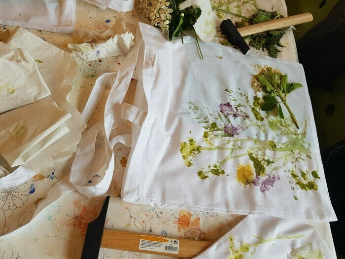 Le Printemps de la Pouponnière, atelier de pratique artistique : le Tataki-zomé, La pouponnière, Lille