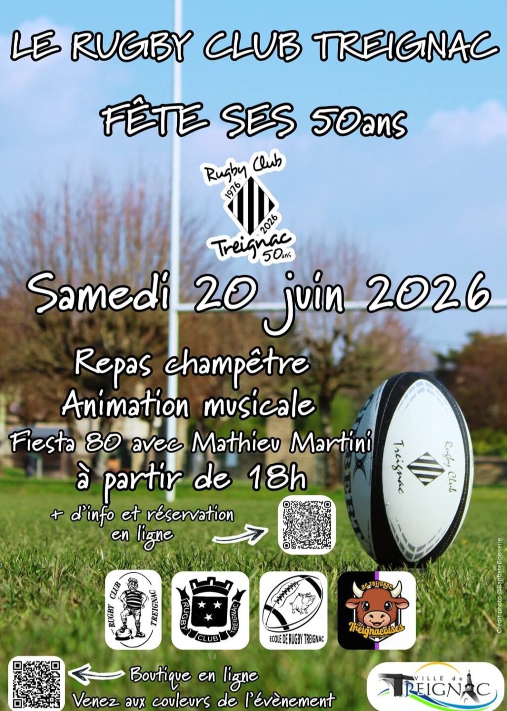 Le Rugby Club Treignac fête ses 50 ans !  Treignac