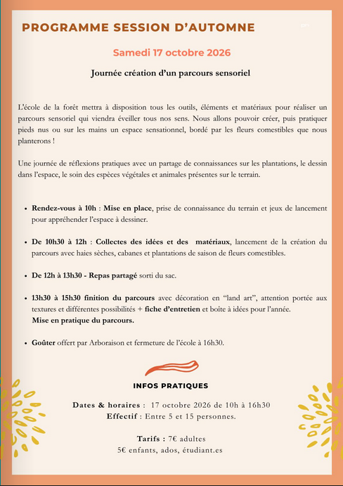 L&rsquo;école de la forêt session d&rsquo;automne  Briare