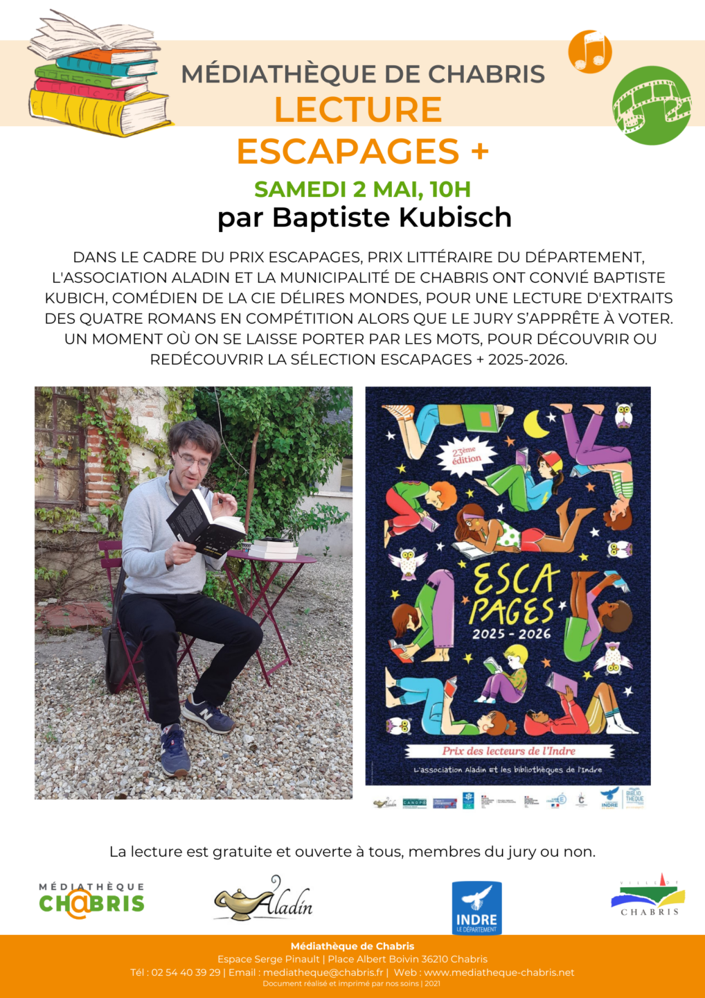 Lecture Escapages + Place Albert Boivin Chabris 2026-05-02