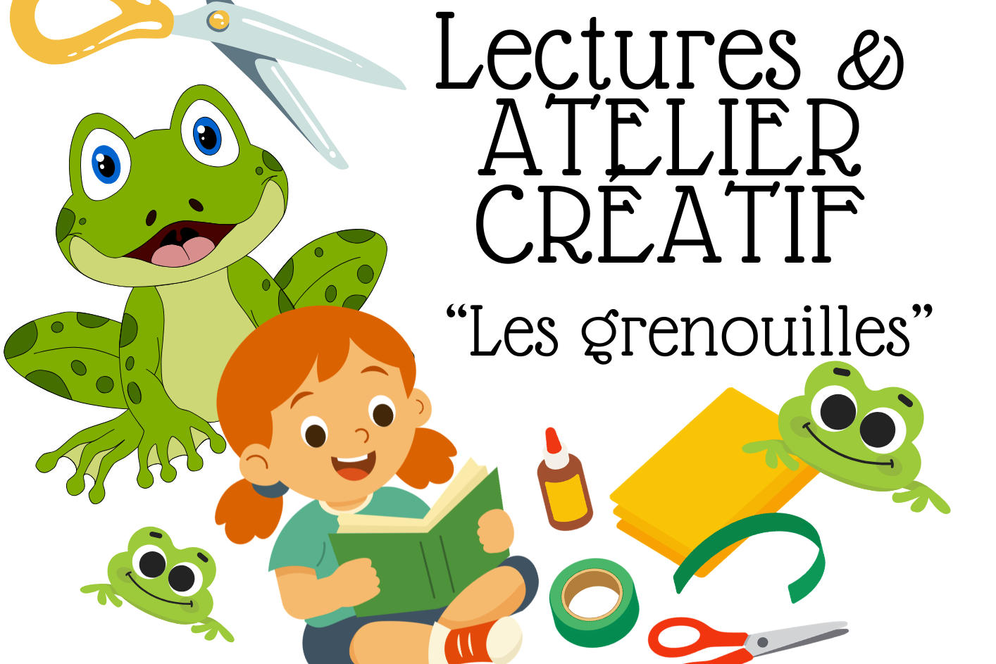 Lectures et atelier créatif La Sabline Médiathèque Lussac-les-Châteaux