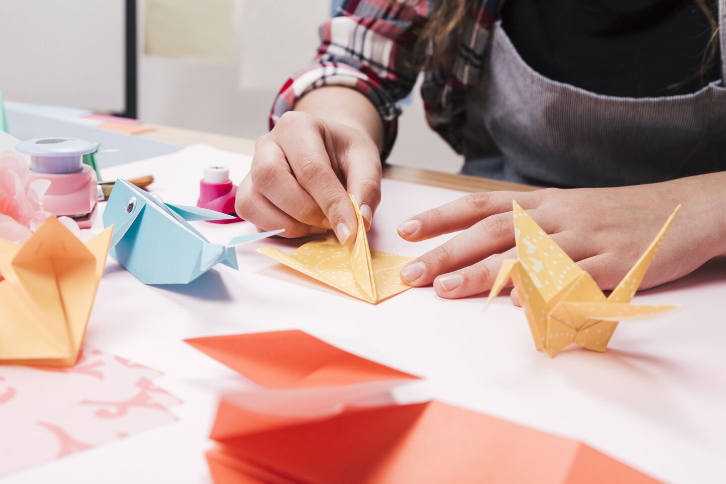 Les ateliers de l&rsquo;Inter&rsquo;Val Atelier Origami en partenariat avec Action Solid&rsquo;Eyre Maison Aquilino Salles