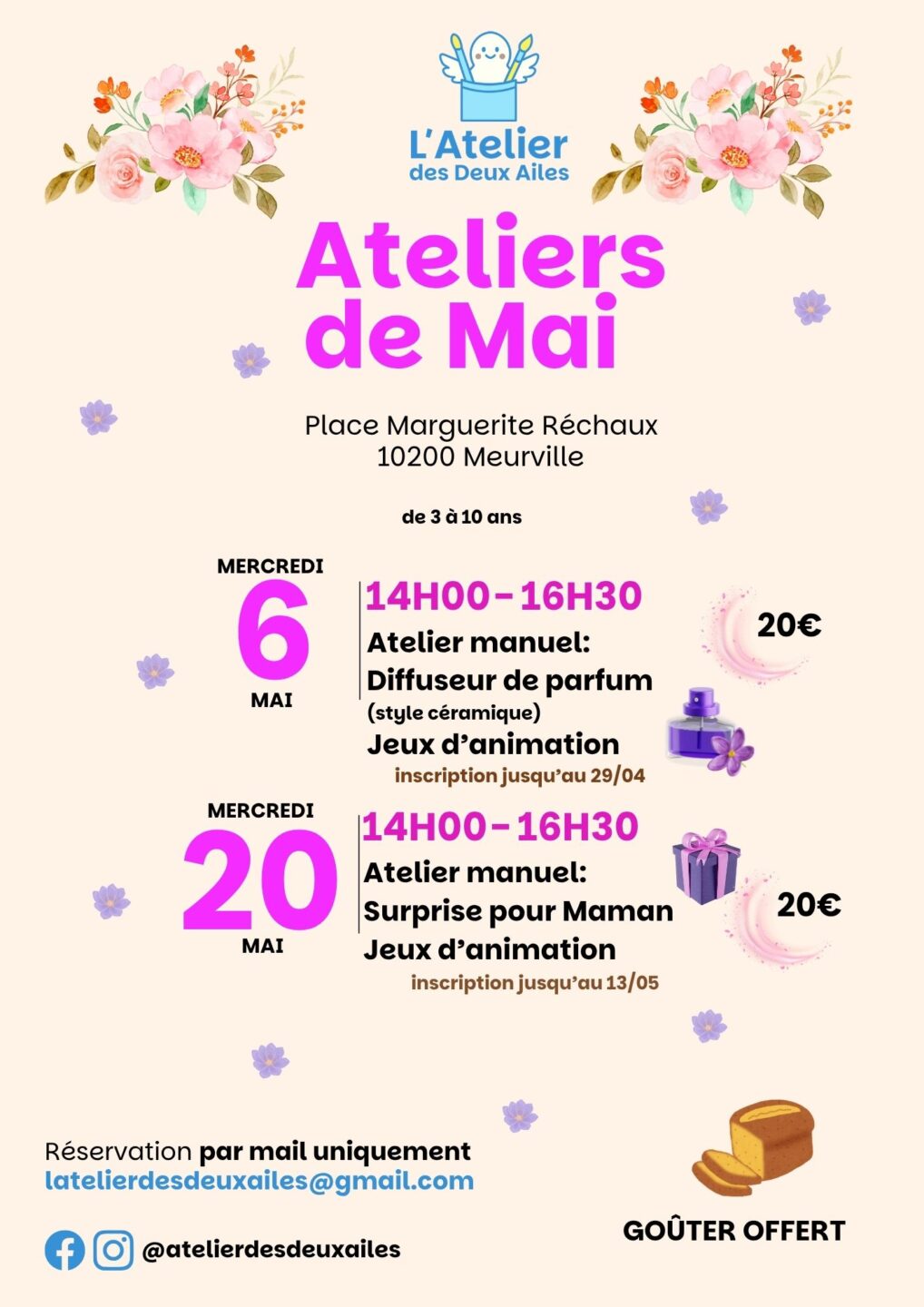 Les ateliers de Mai avec l&rsquo;Atelier des Deux Ailes  Meurville