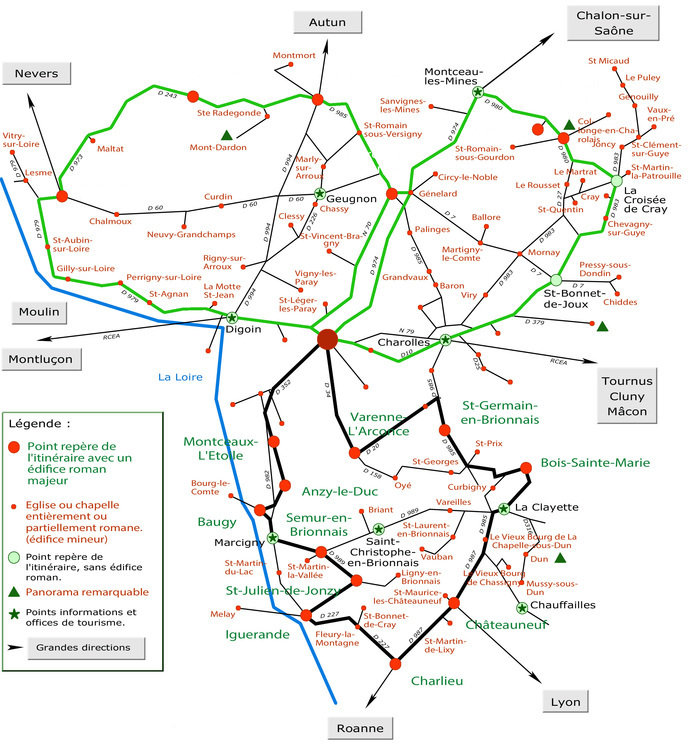 Les Chemins du Roman en Bourgogne du sud Basilique du Sacré-Coeur de Paray-le-Monial Paray-le-Monial