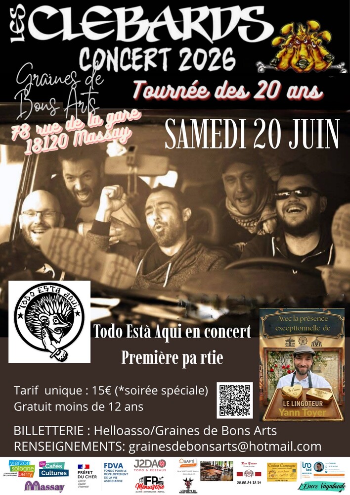 Les Clebards 78 Rue de la Gare Massay 2026-06-20