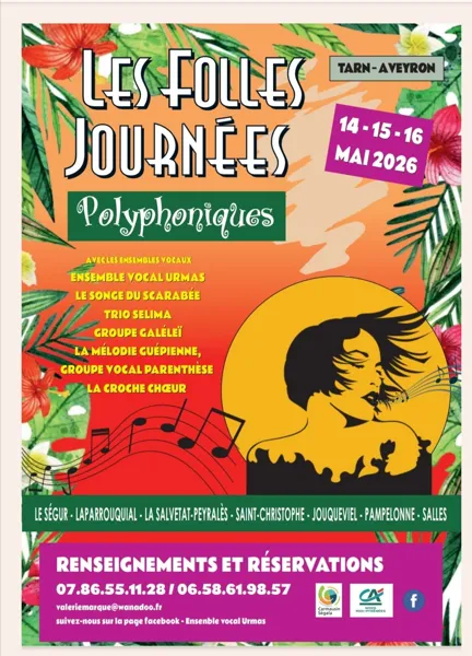 Les Folles Journées Polyphoniques de printemps  La Salvetat-Peyralès