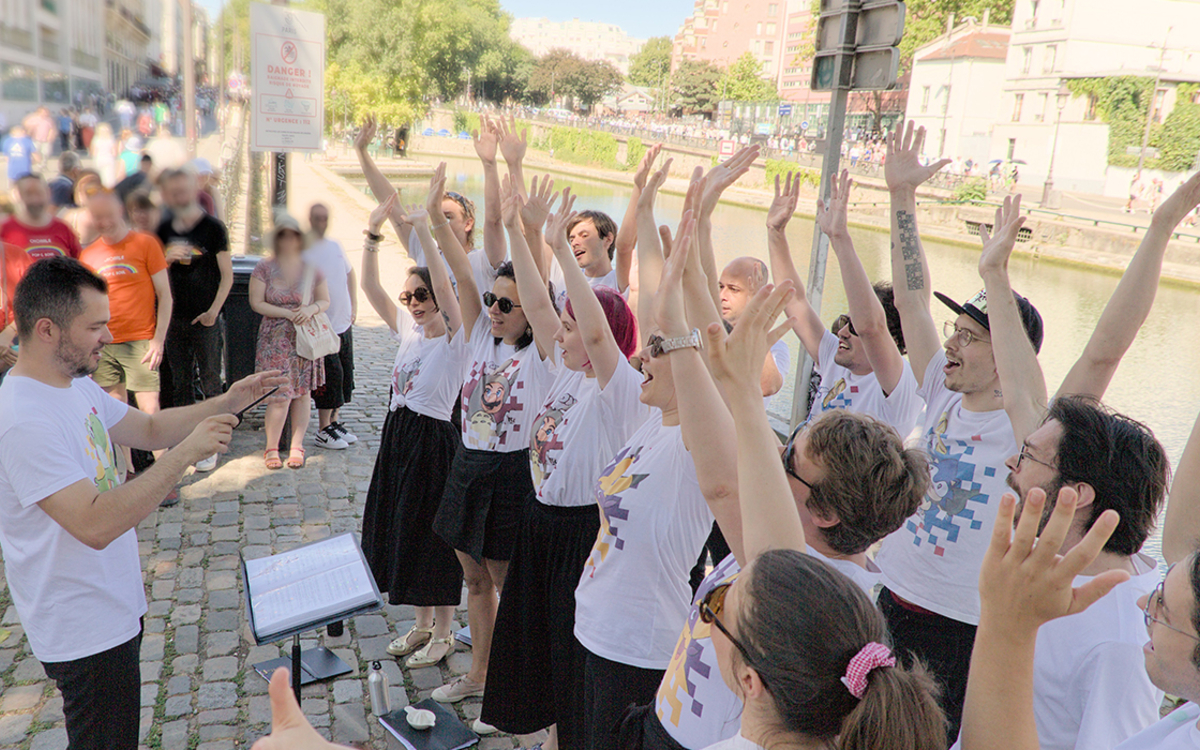 Les Geek Singers le choeur vidéoludique en concert – Kiosques en Fêtes Square Édouard Vaillant PARIS