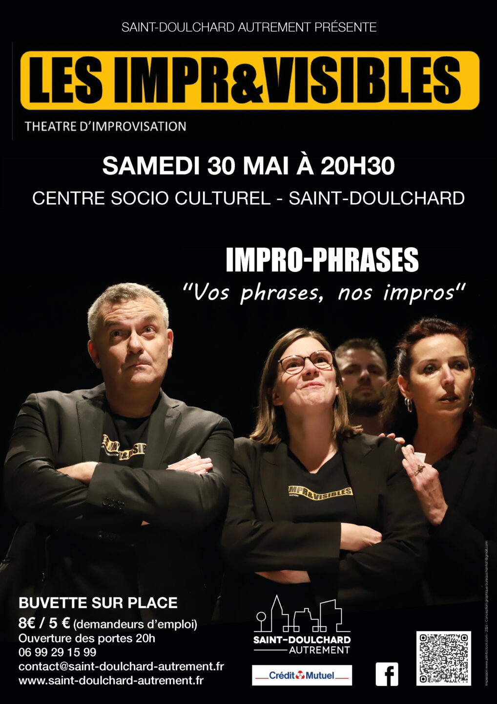 LES IMPR&VISIBLES Théâtre d&rsquo;improvisation  Saint-Doulchard