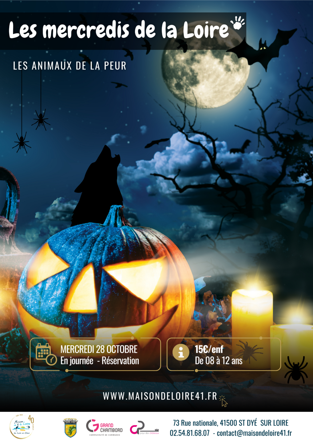 Les mercredis de la Loire avec la Maison de la Loire les animaux de la peur  Saint-Dyé-sur-Loire 2026-10-28