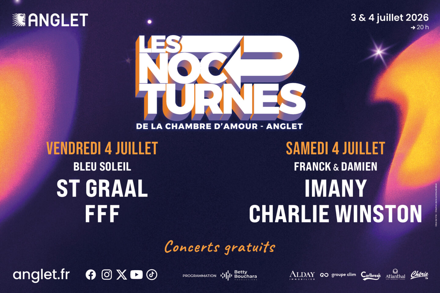 Les Nocturnes de la Chambre d'Amour Avenue des Vagues Anglet 2026-07-03