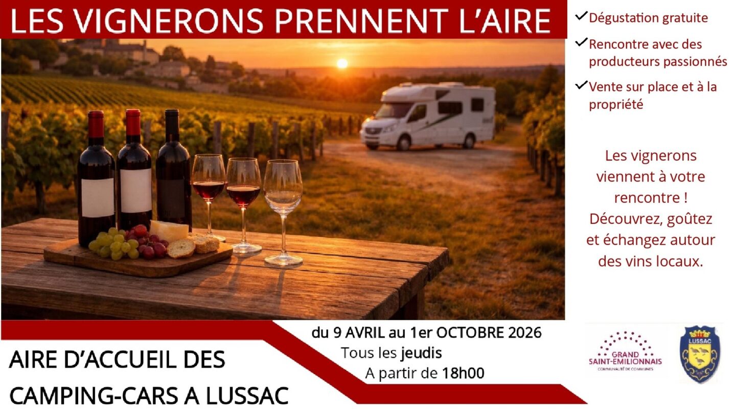 Les vignerons prennent l&rsquo;Aire Château Tour Guillotin Lieu-dit La Gra Lussac