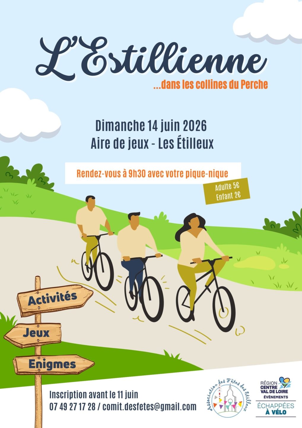 L&rsquo;Estillienne Échappée vélo  Les Étilleux