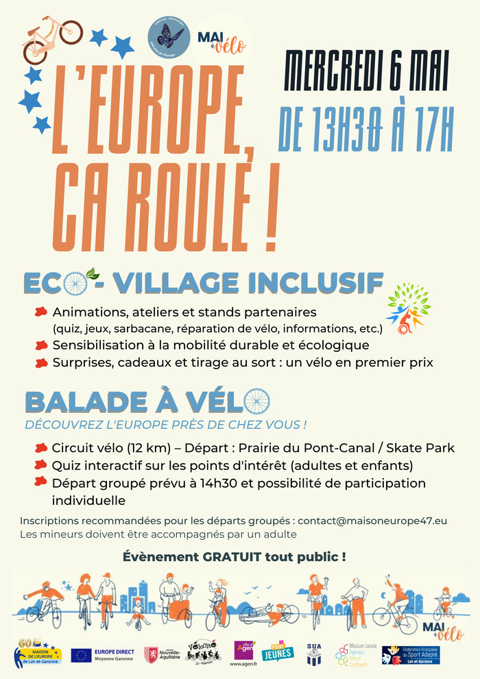 L’Europe ça roule !, Pont Canal, Agen