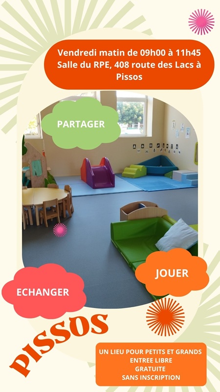 Lieu d&rsquo;Accueil Enfants Parents Pissos Salle RPE Pissos Pissos