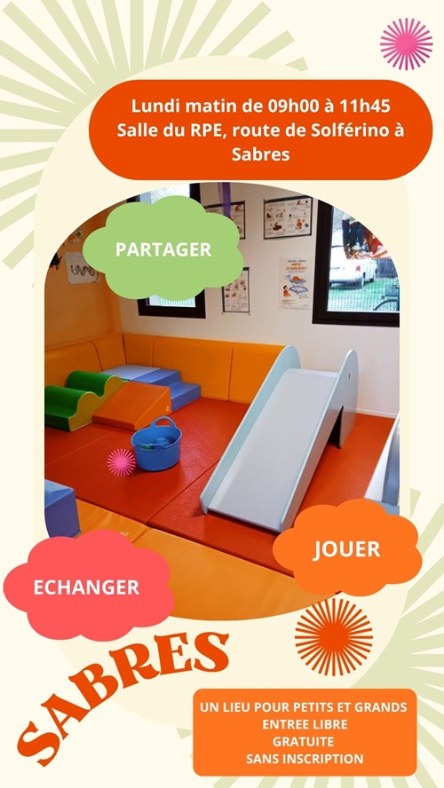 Lieu d'Accueil Enfants Parents Sabres Route de Solférino Sabres 2026-06-08