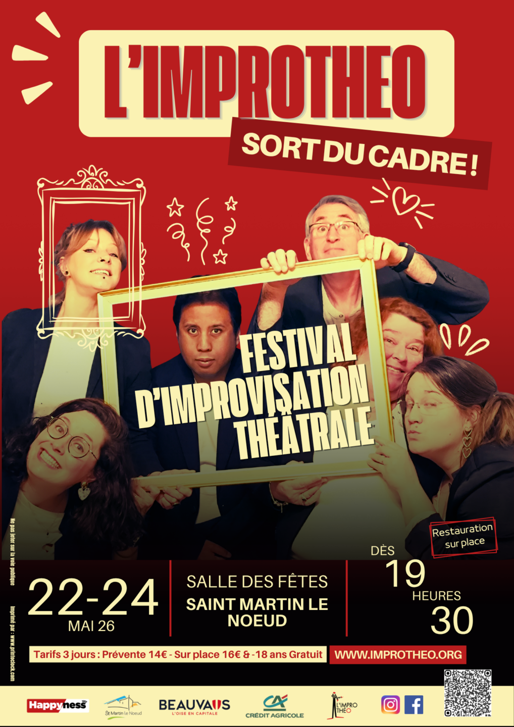 L&rsquo;Improthéo sort du cadre Le Festival 2026  Saint-Martin-le-Nœud