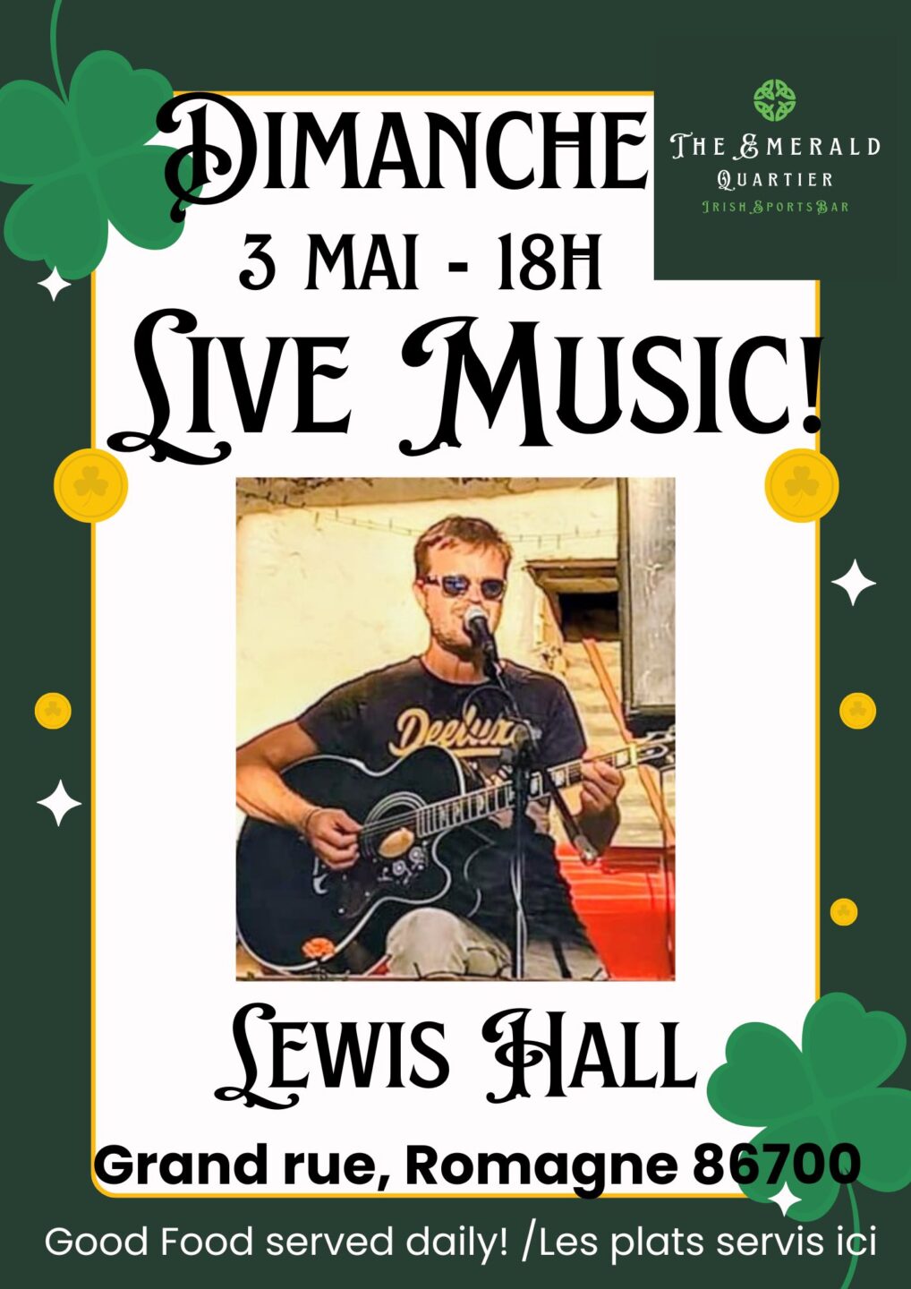Live Music Lewis Hall  Romagne