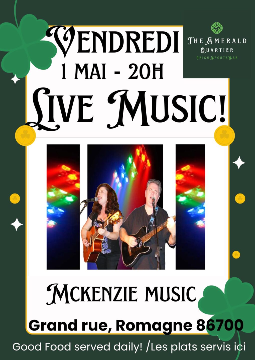 Live Music Mckenzie Music  Romagne