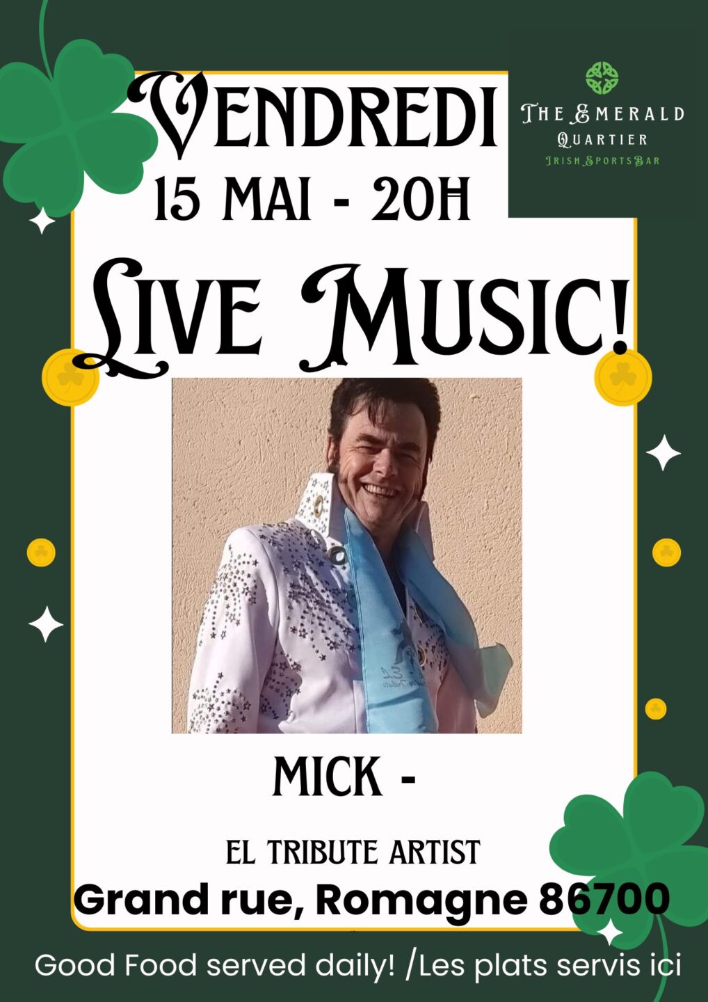 Live Music Mick Grand rue Romagne 2026-05-15
