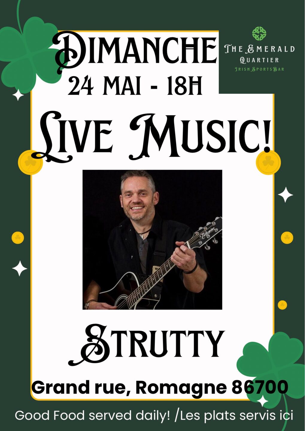 Live Music Strutty Grand rue Romagne 2026-05-24