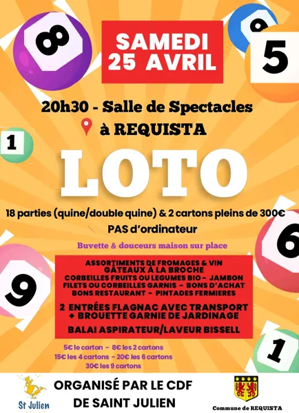 LOTO à Saint-Julien  Réquista