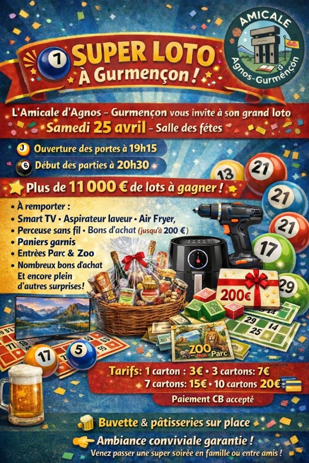 Loto de l&rsquo;amicale Agnos Gurmençon  Gurmençon