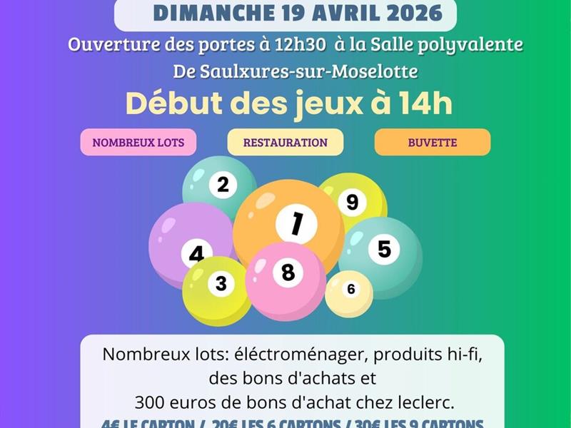 Loto Salle polyvalente Saulxures-sur-Moselotte